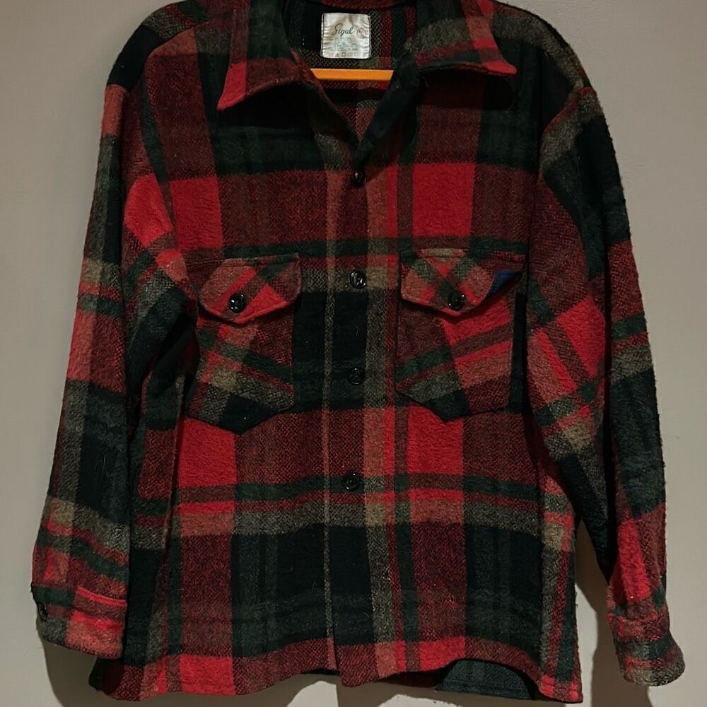 Vintage Sigal Plaid Wool Shacket XL Canada